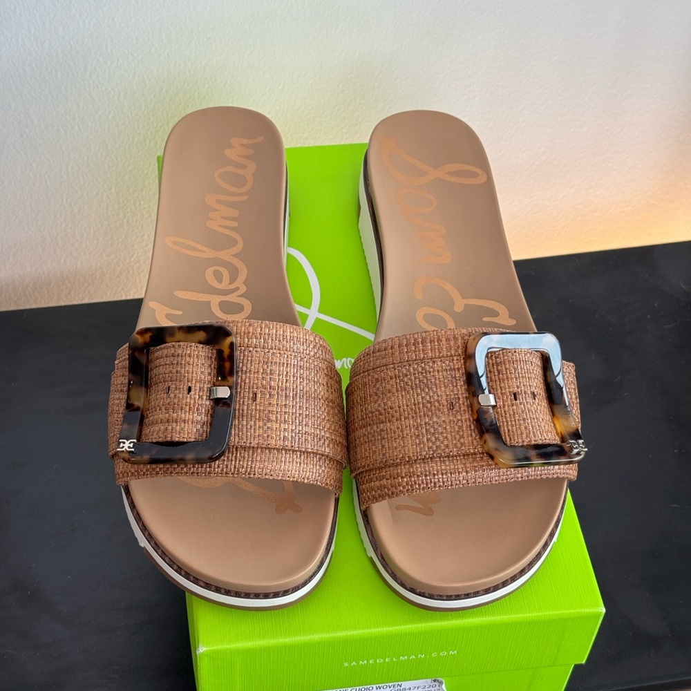 Sam Edelman Women's Brown Slide Sandals